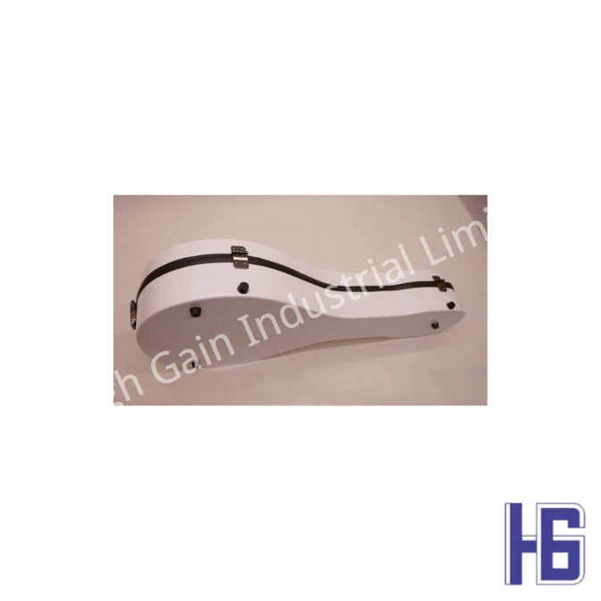 Carbon Fiber A-Shaped Mandolin Case in White